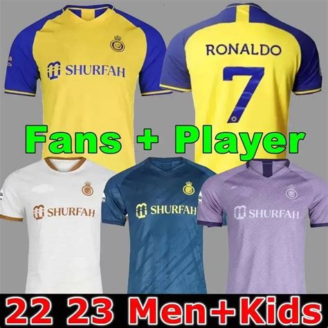 Al Nassr Fc Maglie Da Calcio Ronaldo Home Yellow Away