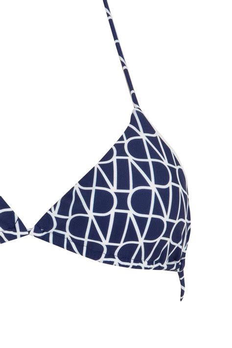 Mavi Kadın Nefes İstanbul X DeFacto Baskılı Bikini Üstü DeFacto