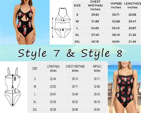 Custom Face Bikini Face Women Swimsuit Custom Photo Bathing Etsy