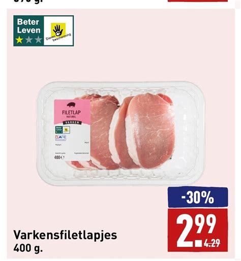 Varkensfiletlapjes G Aanbieding Bij Aldi