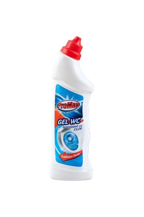 Promax Gel WC Igienizant Cu Clor 750 Ml Total Blue