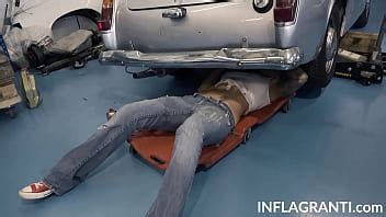 Big Breasted Tattooed Mechanic Milf Babe Samy Fox Giving Blowjob And Screwing Client S Massive