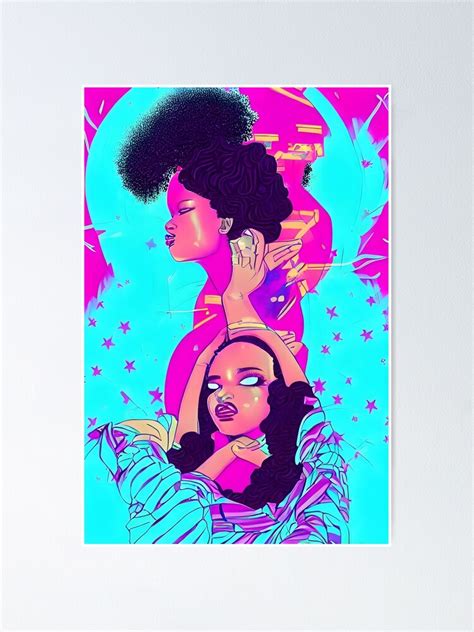 "vaporwave aesthetic black girl magic " Poster for Sale by Scoopivich ...