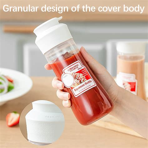 Tergayee Condiment Squeeze Bottlessalad Dressing Containersqueeze