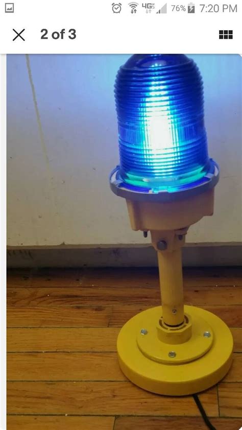 Cobalt Blue Airport Runway Taxiway Light Man Cave Lamp Siemens Etsy