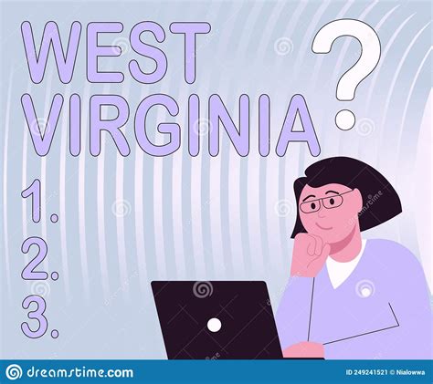 Escribir Mostrando Texto En West Virginia Concepto Que Significa Viaje