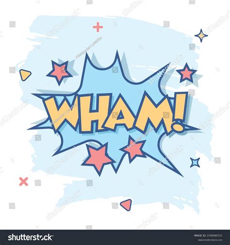 Vector Cartoon Wham Comic Sound Effects Icon In Royalty Free Stock