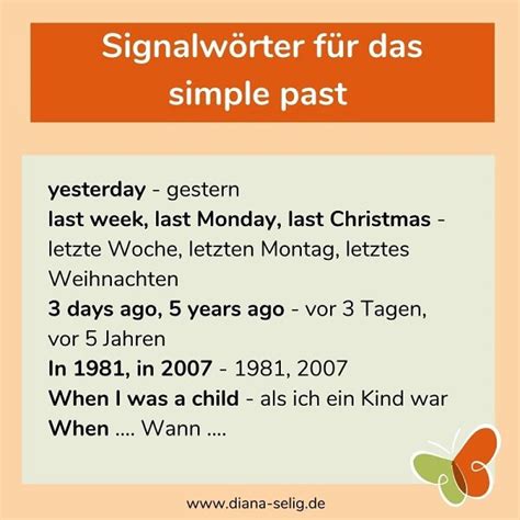 Das Simple Past Erkl Rung Lernstrategien Und Pr Fungstipps