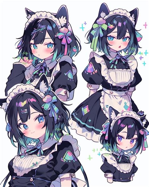 Colorful Cat Maid Re Open By Inyuin On Deviantart