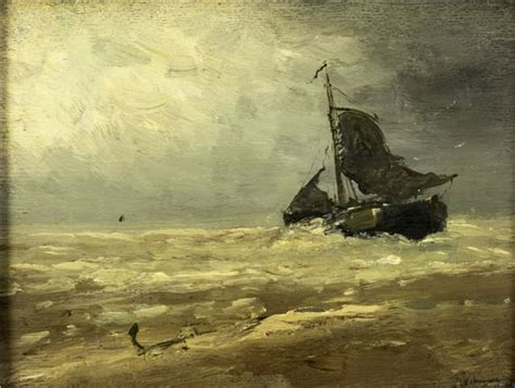 Johan Frederik Cornelis Scherrewitz Seascape Mutualart