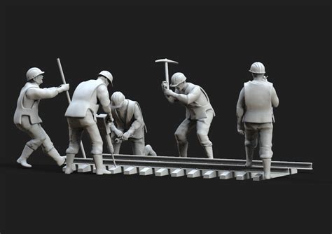 Stl File Workers Railway 3d Print Model・model To Download And 3d Print