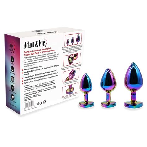 Rear Assets Rainbow Heart Anal Training Set Anal Toys Adam Eve Canada