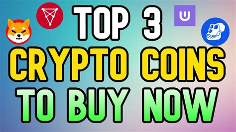 Top 3 Crypto Coins To Buy Now Huge Potential 100x Youtube