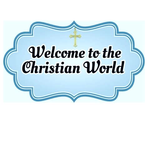 Christening Cake Design With Cross And Blue Background
