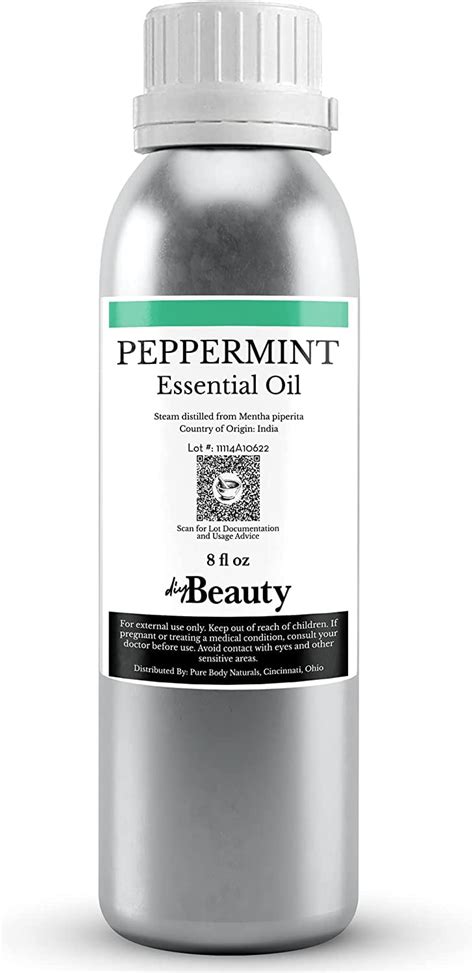 Bulk Peppermint Essential Oil Large Size 8 Fl Oz Bottle 100 Pure