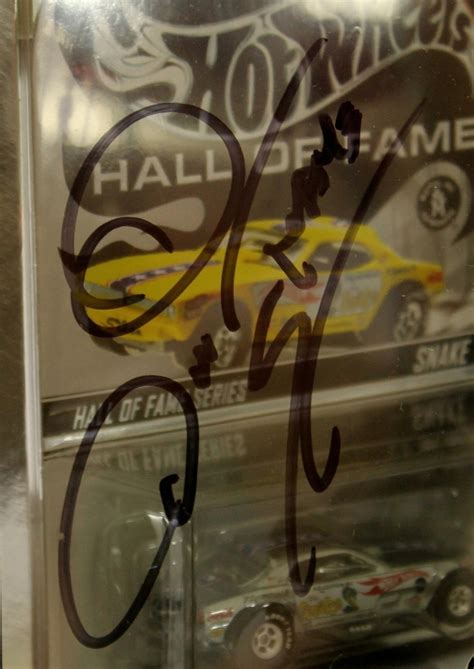 Don Prudhomme Tom McEwen Signed Hot Wheels Hall Of Fame Series Snake Vs Mongoose Limited