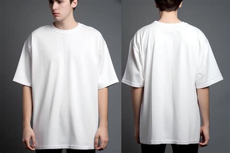 premium photo oversized plain tshirt models hyper realistic real