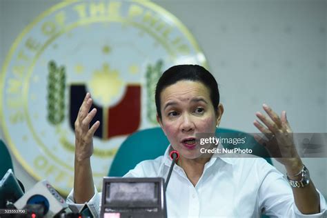 Manila Philippines Senator Grace Poe Llamanzares Answers News Photo Getty Images