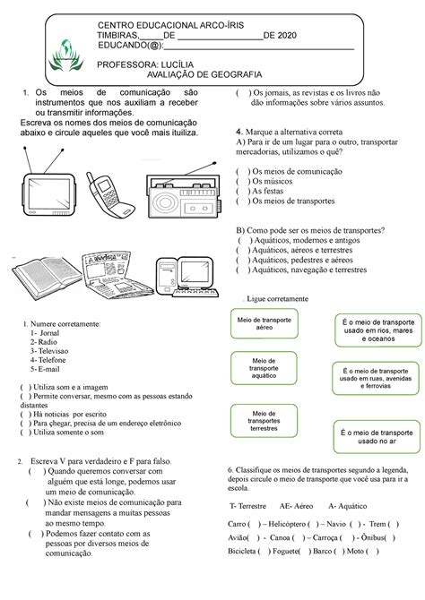 ATIVIDADES GEOGRAFIA 6 ANO EXERCÍCIOS PROVAS AVALIAÇÕES IMAGENS