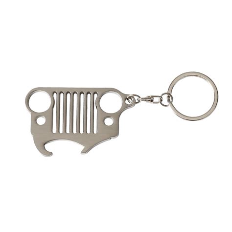 Hot Stainless Steel Car Keychain For Jeep Key Ring Bottle Opener For Beer And Soda Bottles