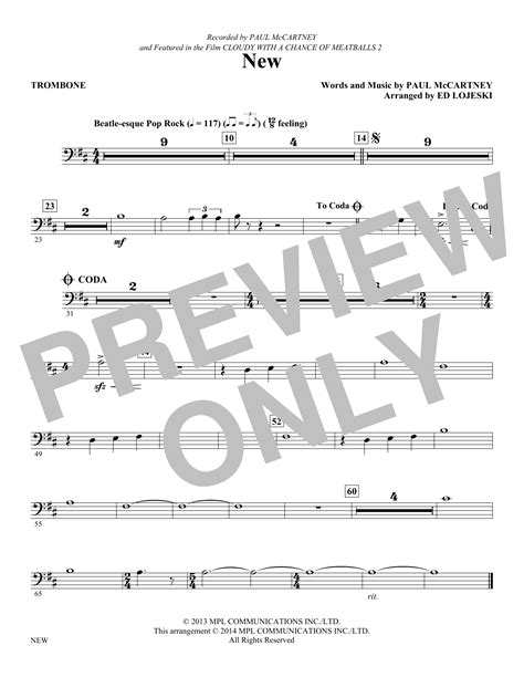 New - Trombone | Sheet Music Direct