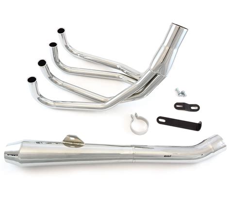 Mac 4into1 Chrome Reverse Cone Exhaust System Honda Cb500 Cb550