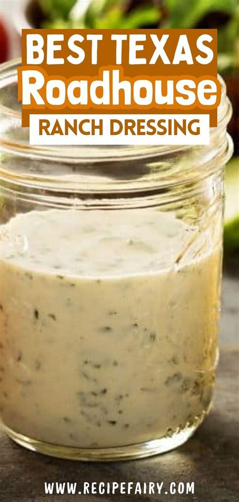 Texas Roadhouse Ranch Dressing Artofit