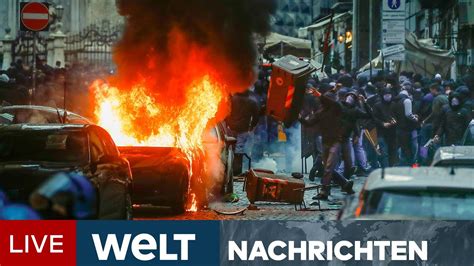 CHAMPIONS LEAGUE NEBENSACHE Polizei in Not Hooligans verwüsten