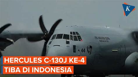 Alutsista Baru Tni Au Pesawat Super Hercules C J Ke Tiba Di Tanah