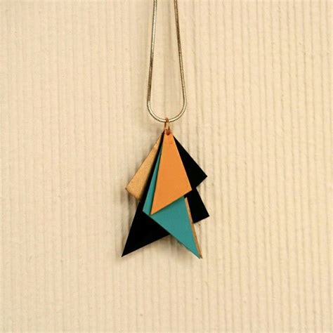 Diy Jewellery Recycled Jewelry Triangle Necklace Tech Jewelry