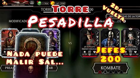 Torre Pesadilla Jefes Da Vuelta Mortal Kombat Mobile Youtube