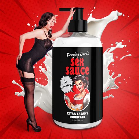 Naughty Jane S Sex Sauce Extra Creamy Lubricant Oz Sex Toy Distributing
