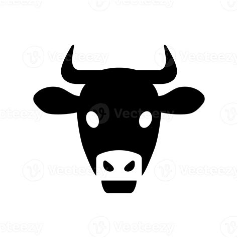 Cow Head Icon Cow Head Silhouette Farm Animal Sign 39131952 Png