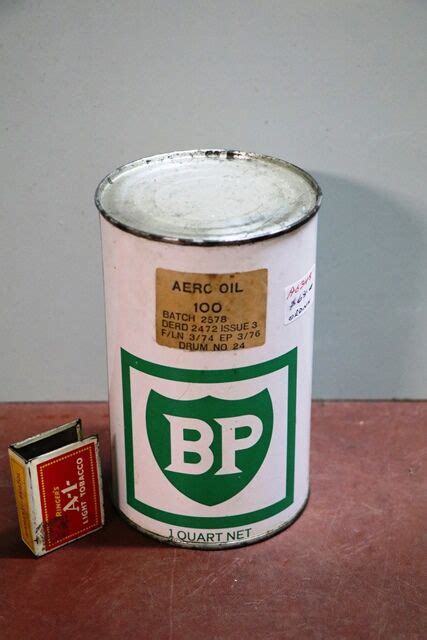 BP Aero Oil Unopen 1quart Can XXXX Antique Complex