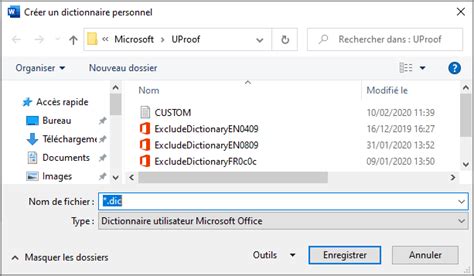 Comment Cr Er Un Nouveau Dictionnaire Personnel Dans Word Microsoft