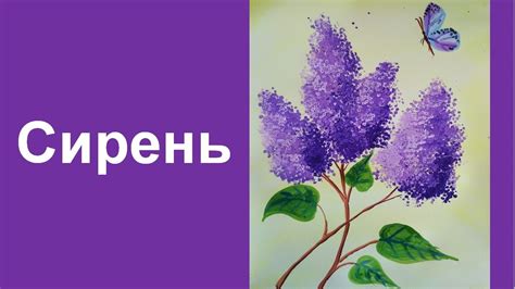 Рисуем сирень - YouTube