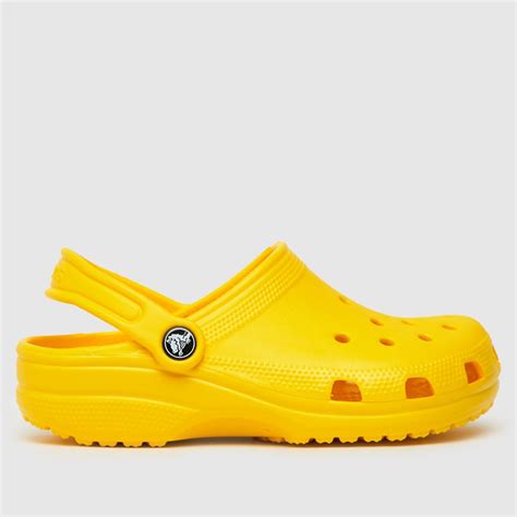 Crocs Yellow Classic Clog Trainers Junior - ShoeFreak