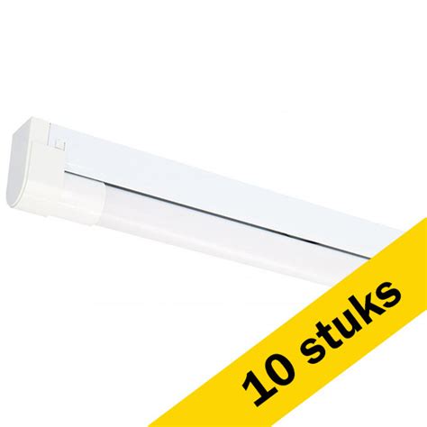 Aanbieding 10x LED TL Armatuur 120 Cm Incl TL Buis 4000K 1800