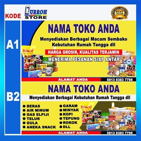 Contoh Banner Toko Kelontong Ruang Ilmu