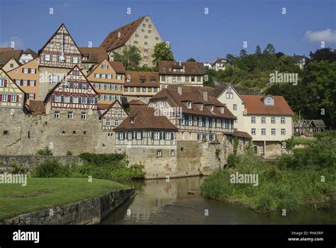 Old Town In Schwaebisch Hall Baden Wuerttemberg Germany Stock Photo