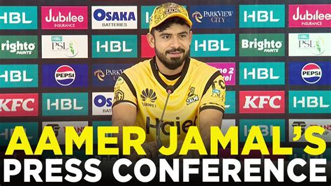 Psl Aamer Jamal S Press Conference Islamabad United Vs Peshawar