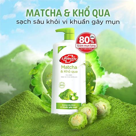 Sữa Tắm Lifebuoy Matcha và Khổ Qua 800g