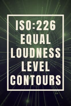 ISO 226 Normal Equal-Loudness-Level Contour Calculator