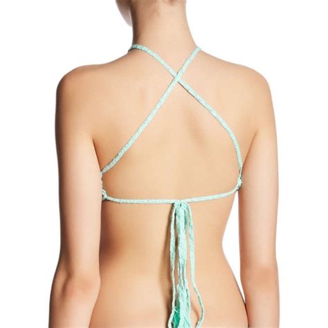 Vitamin A Swim Vitamin A Nightbird High Neck Crochet Bikini Top