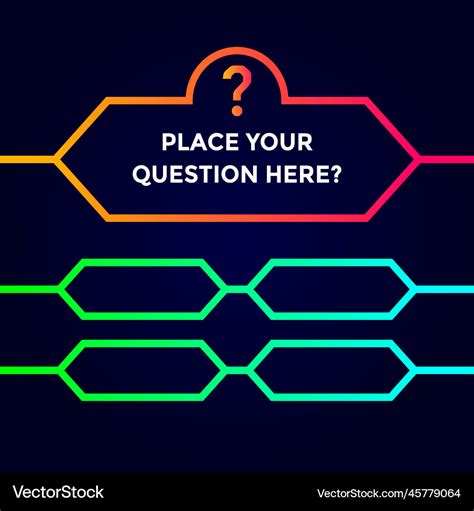 Quiz Template Background This Design Royalty Free Vector
