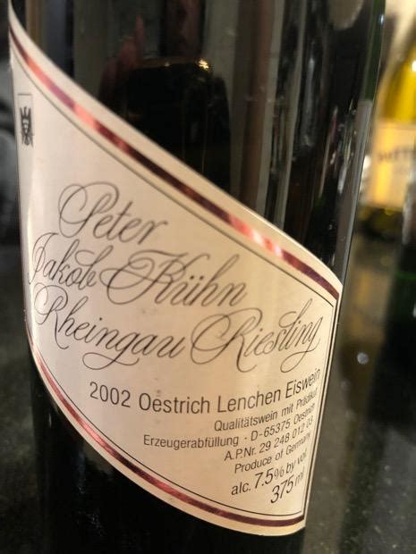 Peter Jakob K Hn Oestricher Lenchen Riesling Trockenbeerenauslese