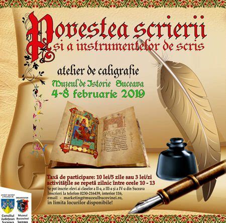 Povestea Scrierii I A Instrumentelor De Scris Atelier De Caligrafie