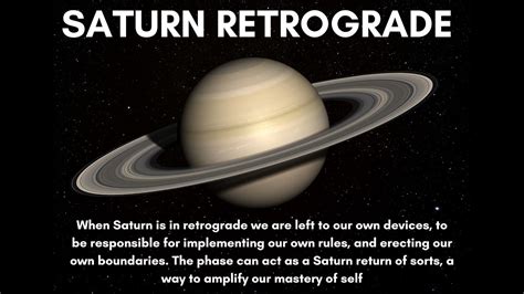 Saturn Retrograde In Aquarius YouTube