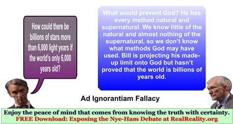 Ad Ignorantiam Fallacy Real Reality