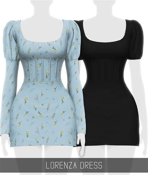 Simpliciaty's Lorenza Dress - The Sims 4 Create a Sim - CurseForge